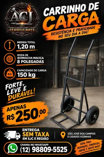 CARRINHO DE CARGA 150 KG