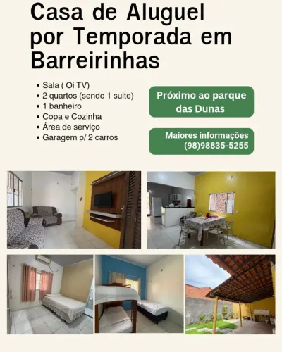 Casa por temporada em Barreirinhas *