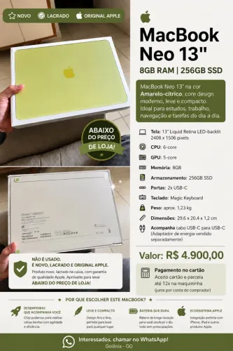 MacBook novo