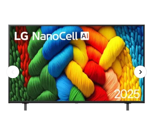 TV LG NanoCell 55 4K, modelo 55NANO80A SA, tela danificada, R$ 700.