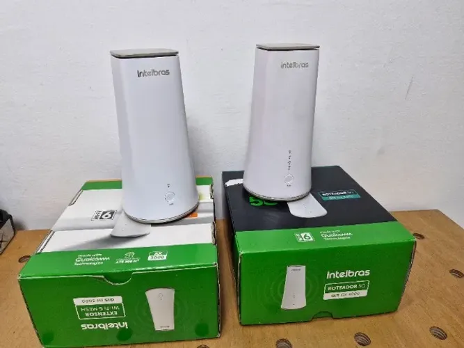 Roteador 5g Wi-fi 6 Dual Band Ax Gx 3000 Branco Intelbras + Extensor Ih 3000 Mesh