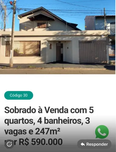 Venda do Sobrado na Zona Leste de Londrina