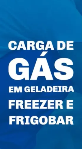 Carga de gás geladeira freezer expositores manutenção geral.