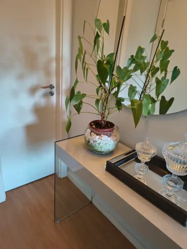 Vaso de decoração com rack