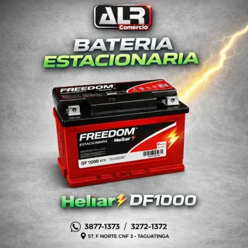 BATERIA ESTACIONARIA DF1000 FREEDOM HELIAR PRETO / VERMELHO