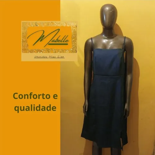 Vestido Social  com Fenda Frontal 