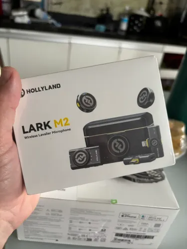 Microfone hollyland lark m2 combo completo 