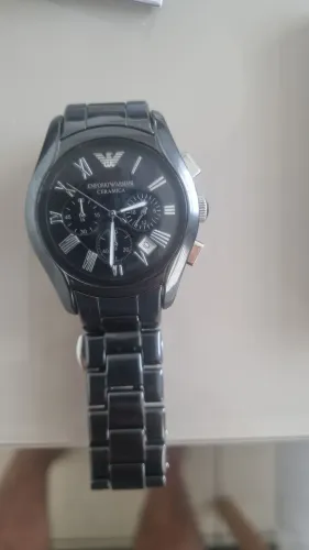 Relógio Empório Armani Cerâmica preto ORIGINAL