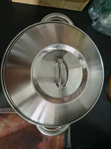 Panela Tramontina Rasa 24cm Inox e Alças.