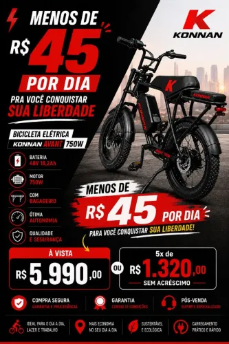 Bike Elétrica 750w (Direto da Fábrica)
