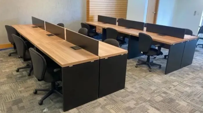 Mesa Ilha Estação de Trabalho 04 Pessoas - Escritório