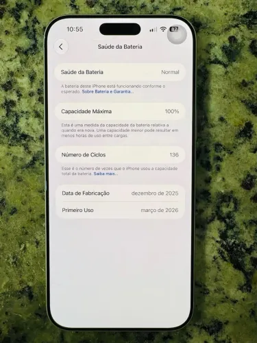 iPhone 17 Pro Max 256GB - Bateria 100% (Março 2026)