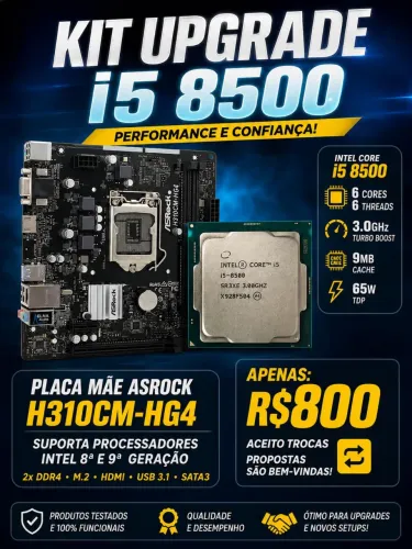 VENDO KIT PROCESSADOR E PLACA MÃE 