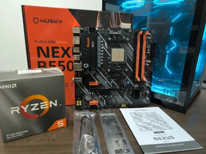 KIT GAMER RYZEN 5 3600 + B550M (ACEITO TROCA - GARANTIA)