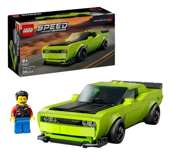 Lego 77237 Speed Champions Dodge Challenger Srt Hellcat 390 peças