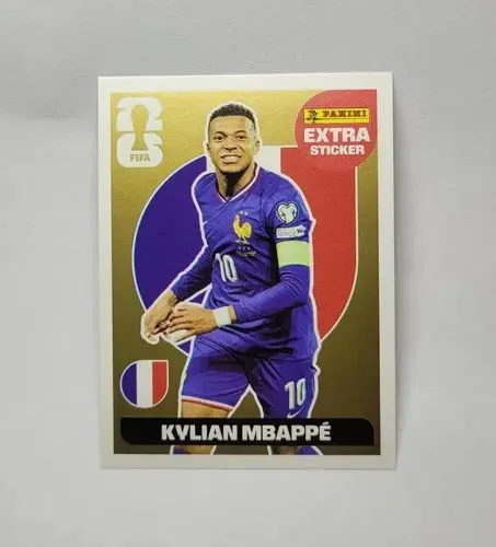 Figurinha Extra Legend Ouro / Gold kylian Mbappé Copa 2026