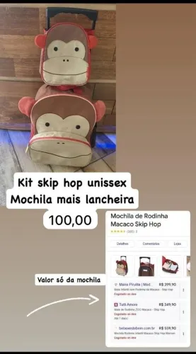 Mochila e Lancheira Skip Hop