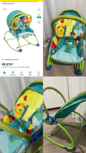 Cadeirinha de balanço safety