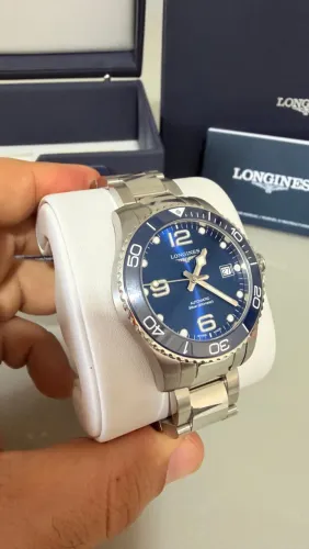 Longines HYDROCONQUEST 39mm Cerâmico L3.780.4.96.6