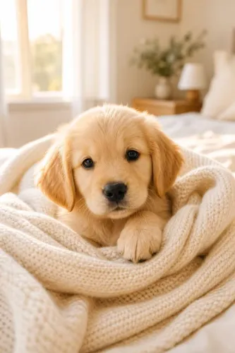 Golden Retriever Filhotinho com presença que não passa despercebida
