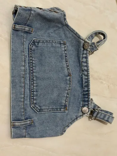 Top cropped jeans feminino pp 34/36