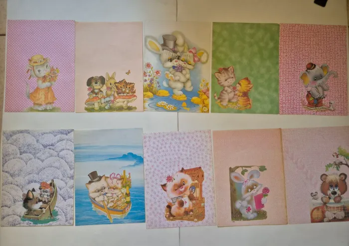 Kit 10 papéis de carta cartiuge antigo