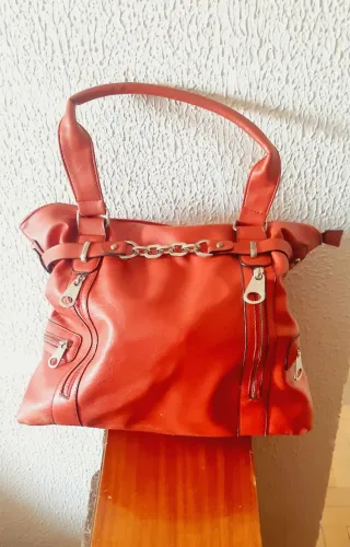 Bolsa Makowsky Mão-lado Couro Vermelho