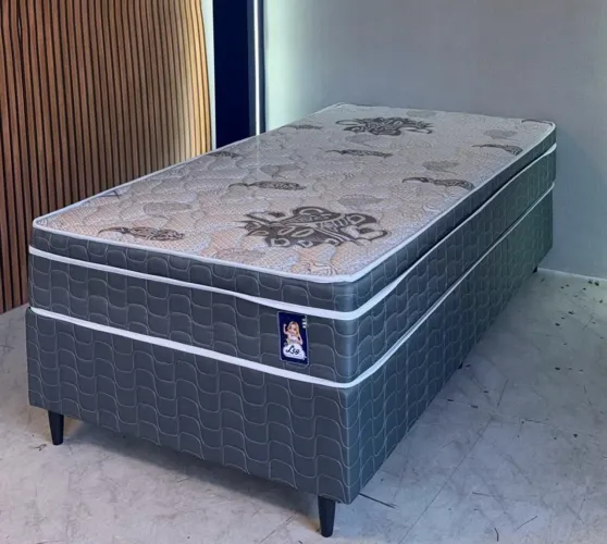 Cama box de solteiro molas ensacadas novas disponível