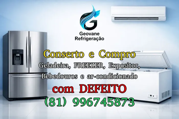 Conserto de geladeira freezer bebedouro e ar condiciona