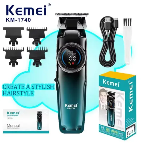 Máquina de cortar cabelo kemei lacrada
