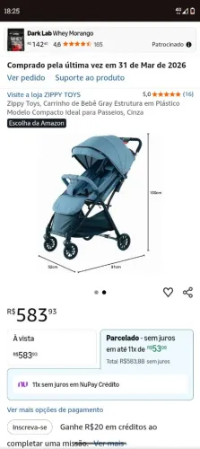Vendendo carrinho de bebê 