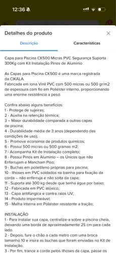 Capa para piscina resistente 300kg