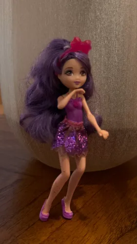 Mini Boneca Barbie Fada Roxa - Escola De Princesas Mattel (Antiga / Coleção)