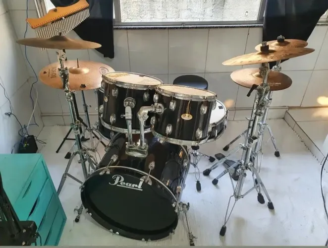 Bateria Pearl Soundcheck Completa com Capa