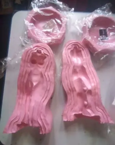 Moldes de silicone (30cm) para esculturas em Biscuit ou Resina 
