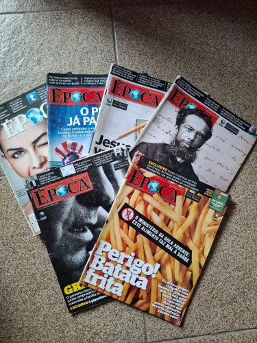 Lote com 6 Revistas Época