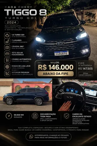 Chery Tiggo 8 MAX Drive 1.6 Turbo Aut. 2024