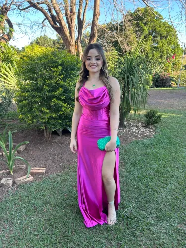Vestido madrinha Fúcsia