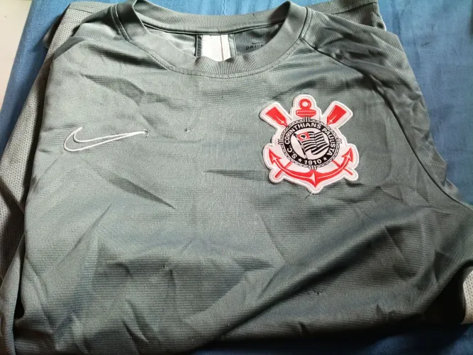 Camisa dri-fit Corinthians cinza
