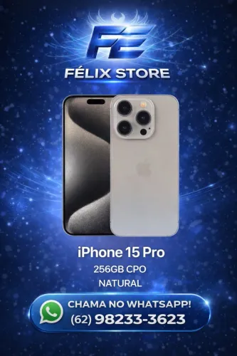 iPhone 15 Pro 256GB CPO Natural - Garantia Apple