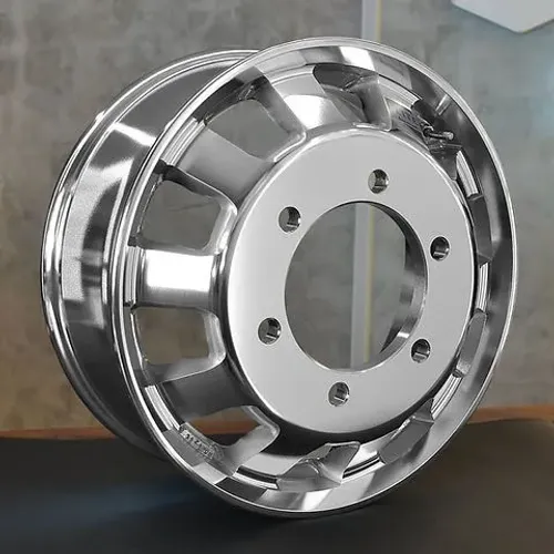 Roda de Alumínio para Caminhão 3/4 de 6 Furos Aro 17,5 abrilhantada! Ideal para