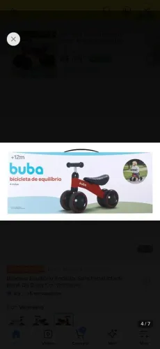 Bicicleta infantil de equilíbrio Buba
