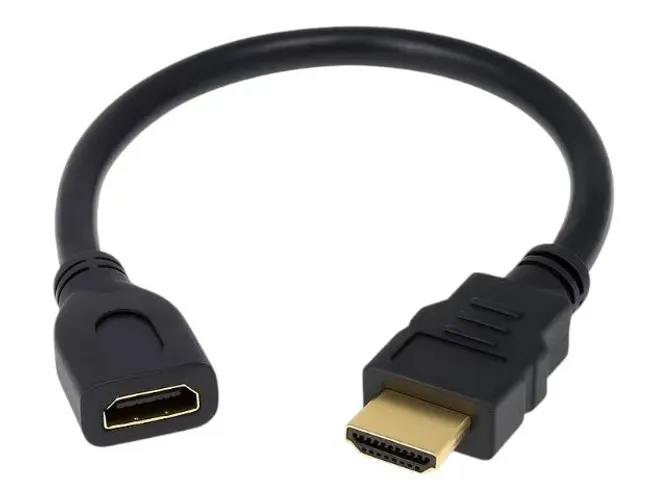 Cabo extensor HDMI macho para fêmea 30 cm