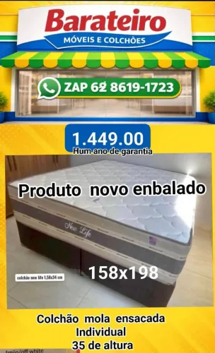 Cama casal new life 35 cm espuma