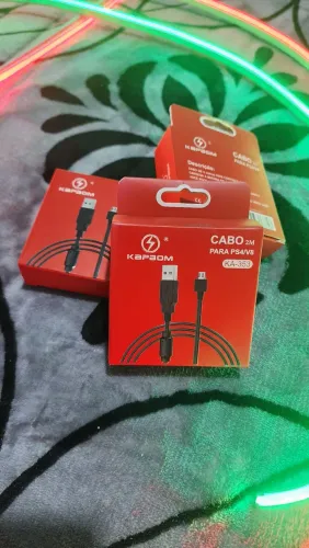 Cabo para Playstation 4 v8 2metros original kapbom