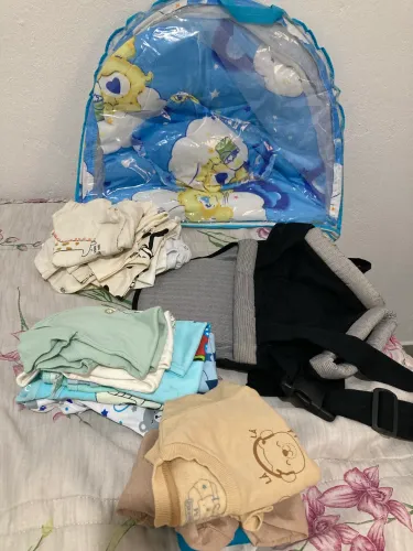 Kit Boris novo e mosquiteiro e canguru