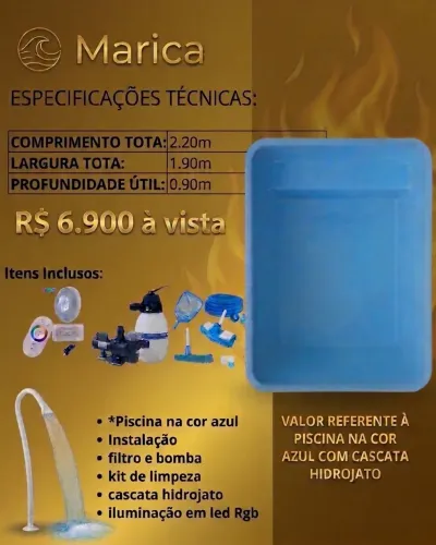 Piscina de fibra