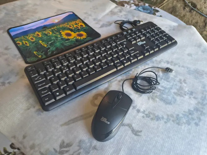 teclado mouse USB + mouse pad
