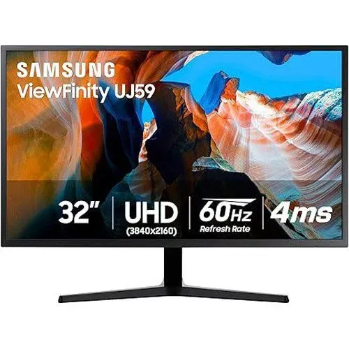 Monito Samsung uj59 Led 4k Preto Freesync