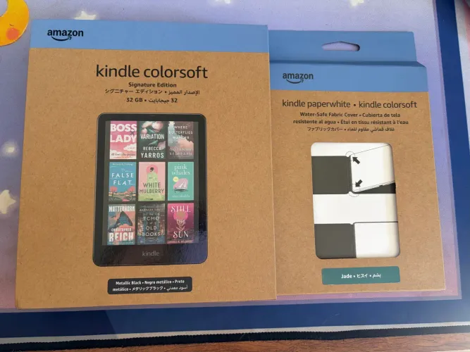 Kindle Colorsoft Signature Edition 32gb + capa tecido para Kindle verde Jade